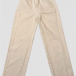 Zara Off-White Denim Pants